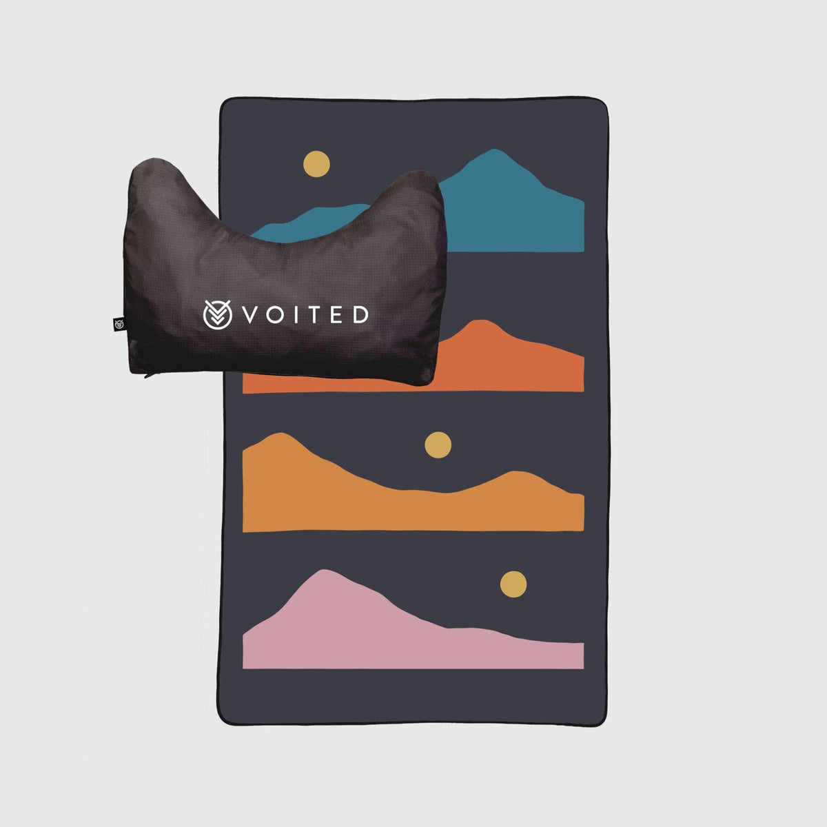 VOITED NeckPack Travel Pillow Blanket - Trailtrekker