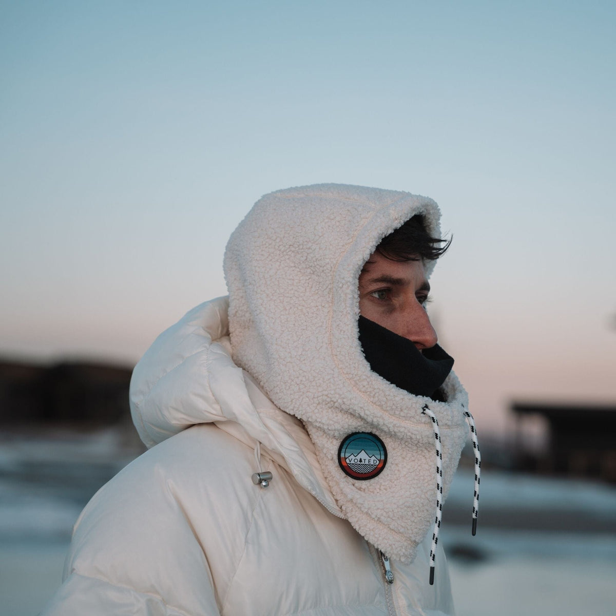 VOITED Polar Fleece Hood - Birch