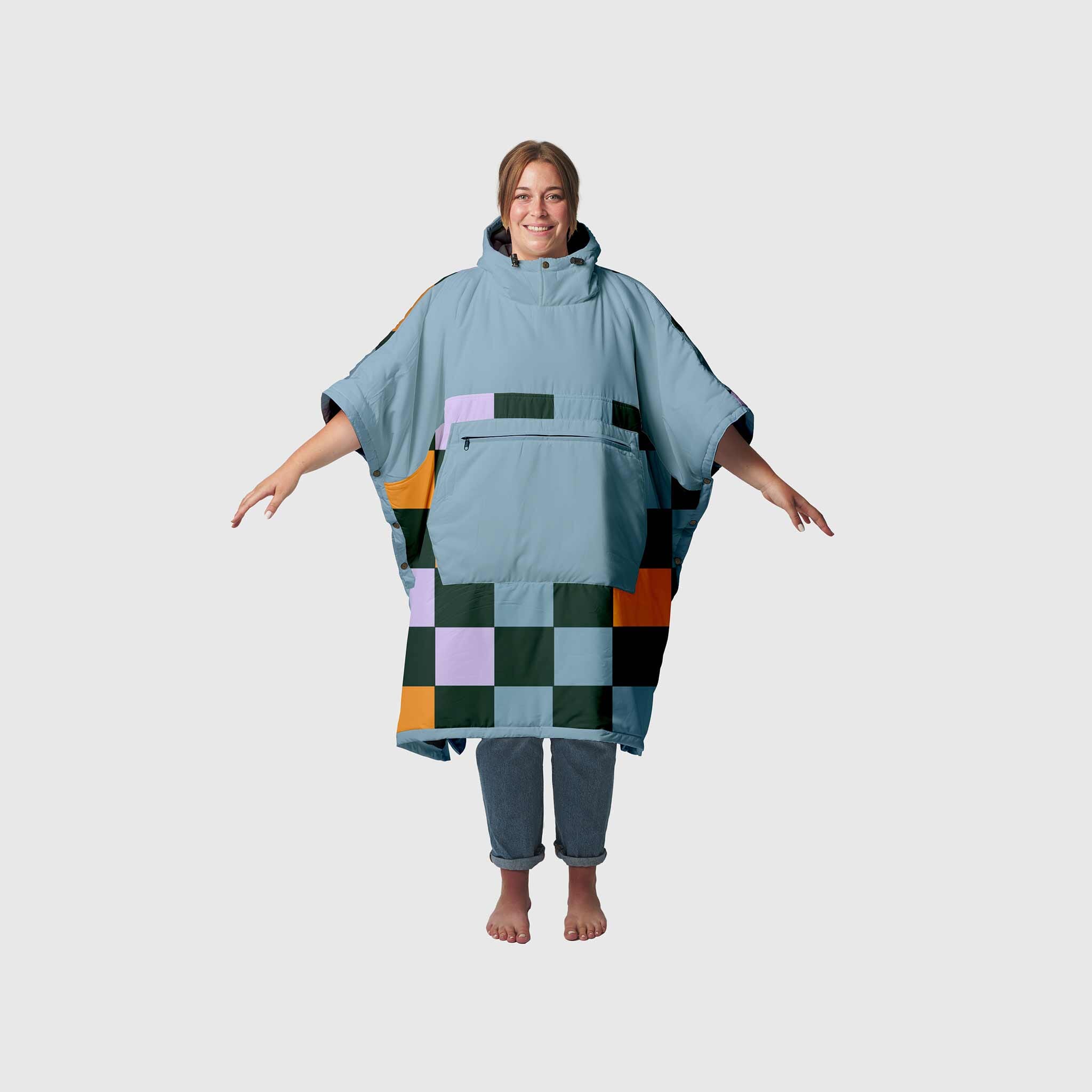 VOITED Trooper Outdoor Premium Poncho-Blanket - Cheeckers – VOITED US