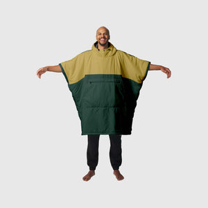 VOITED Trooper Outdoor Premium Poncho-Blanket - Green Gabels / Dusty Sand