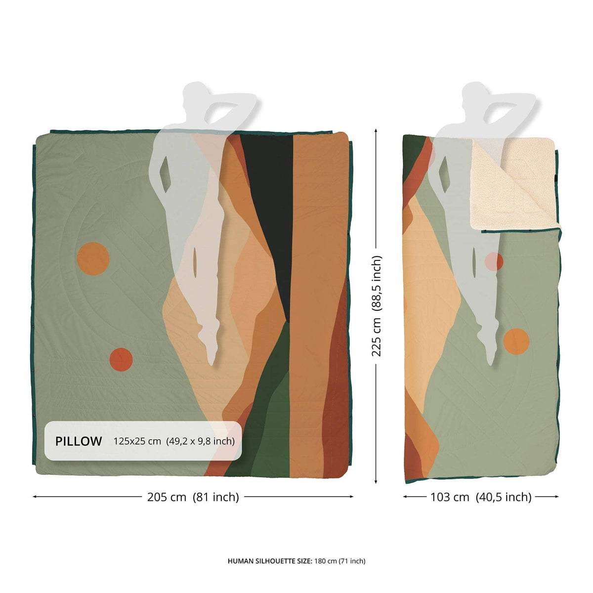 VOITED Queen CloudTouch® Indoor/Outdoor Camping Blanket - Essentials