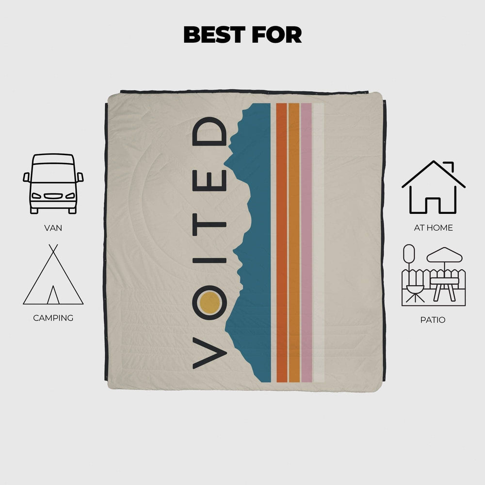 VOITED Queen CloudTouch® Indoor/Outdoor Camping Blanket - Snowy Peak Blankets VOITED 