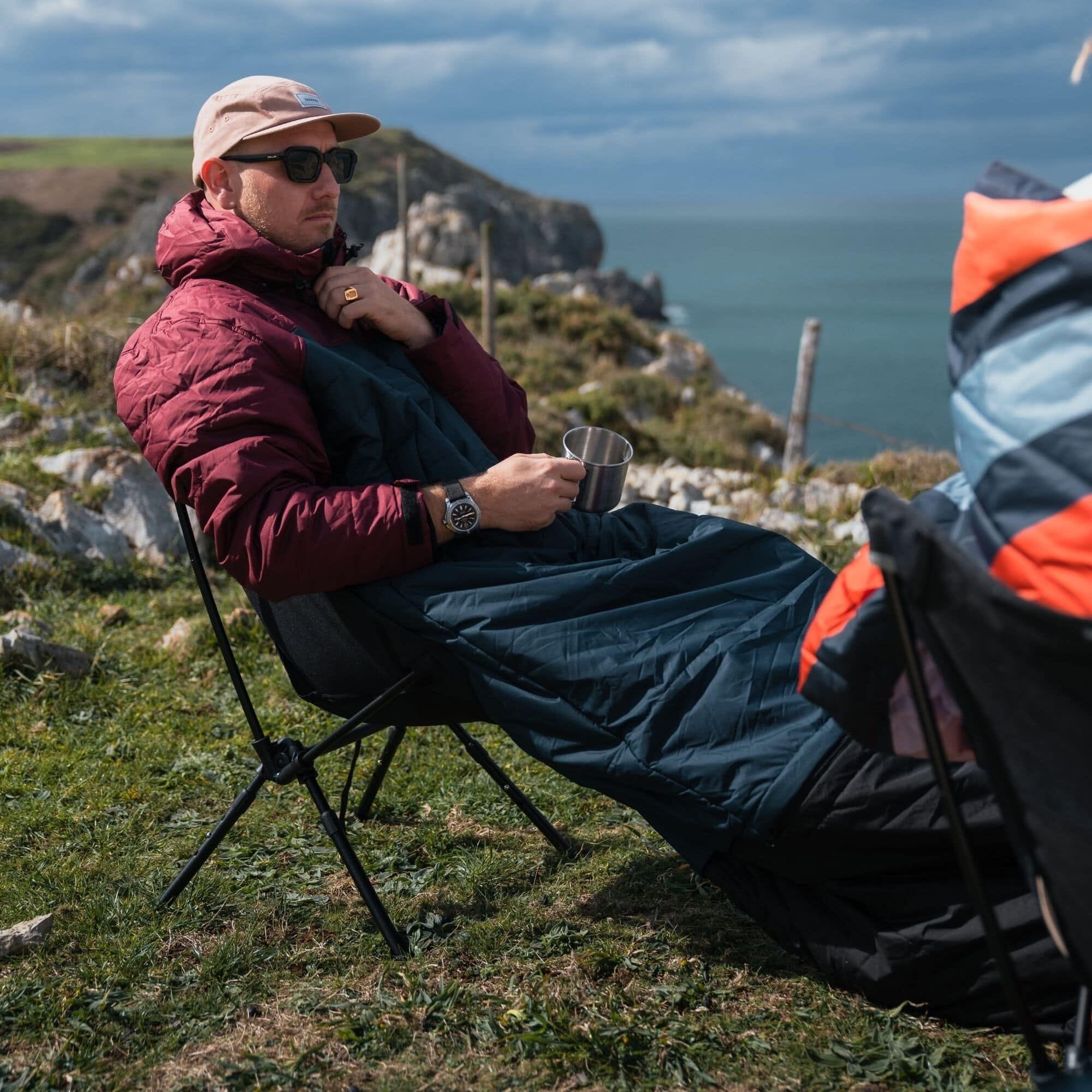 VOITED Wearable Blanket Coat & Sleeping Bag in One - Cardinal