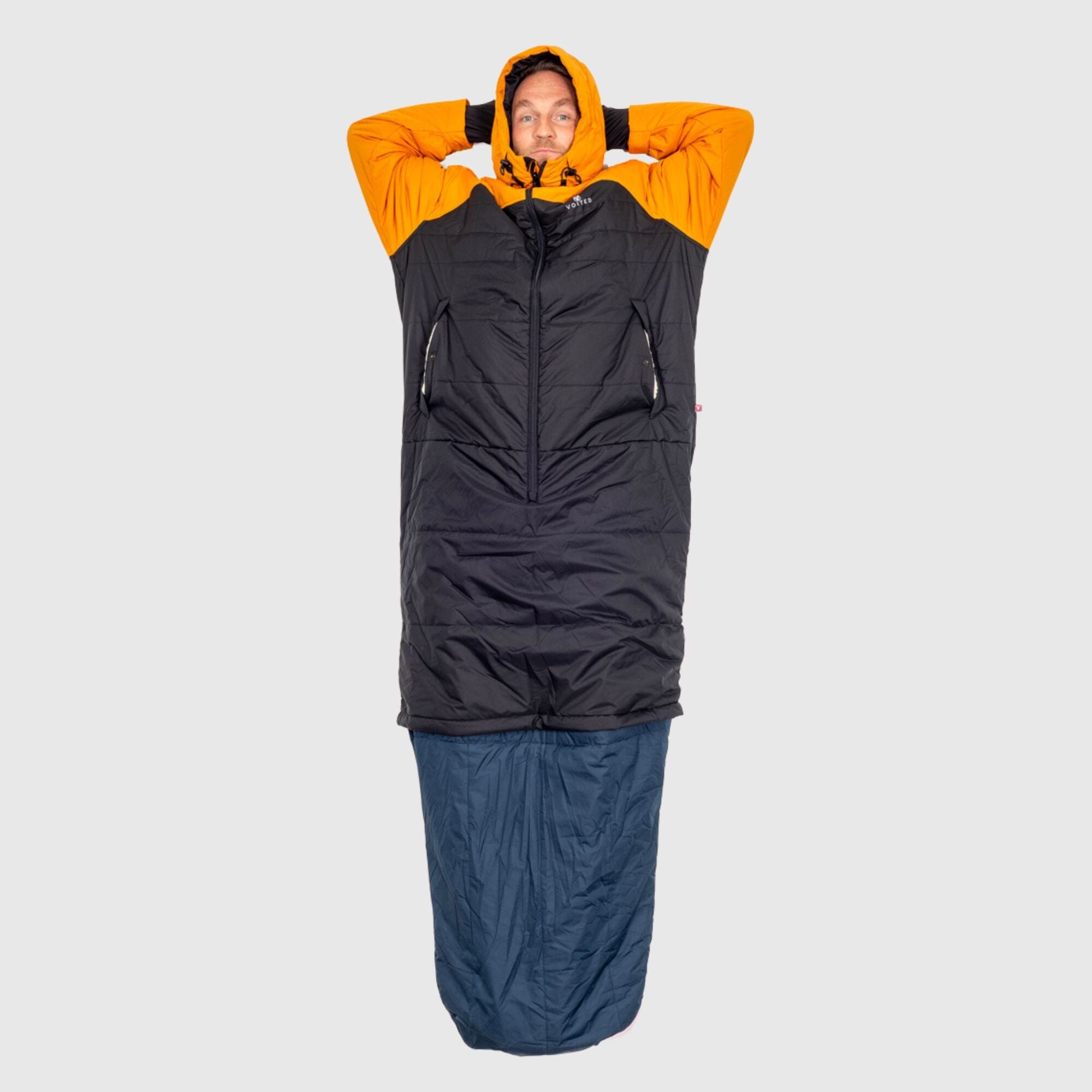 VOITED Wearable Blanket Coat & Sleeping Bag in One - Desert