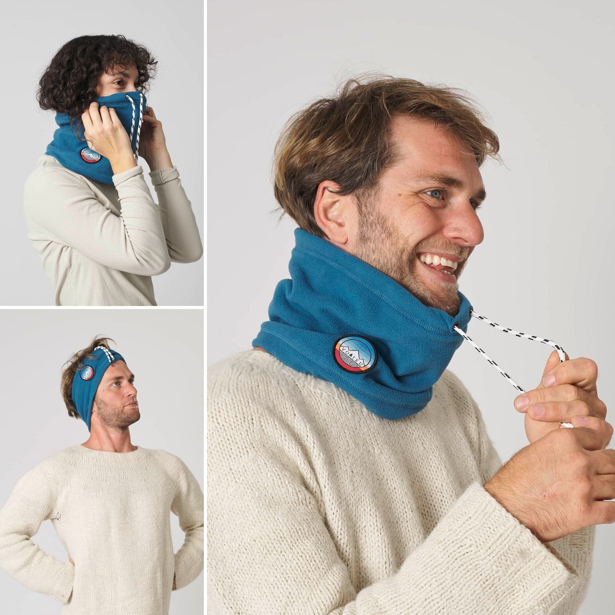VOITED Snood - Blue Steel | Warm & Adjustable Neck Protection
