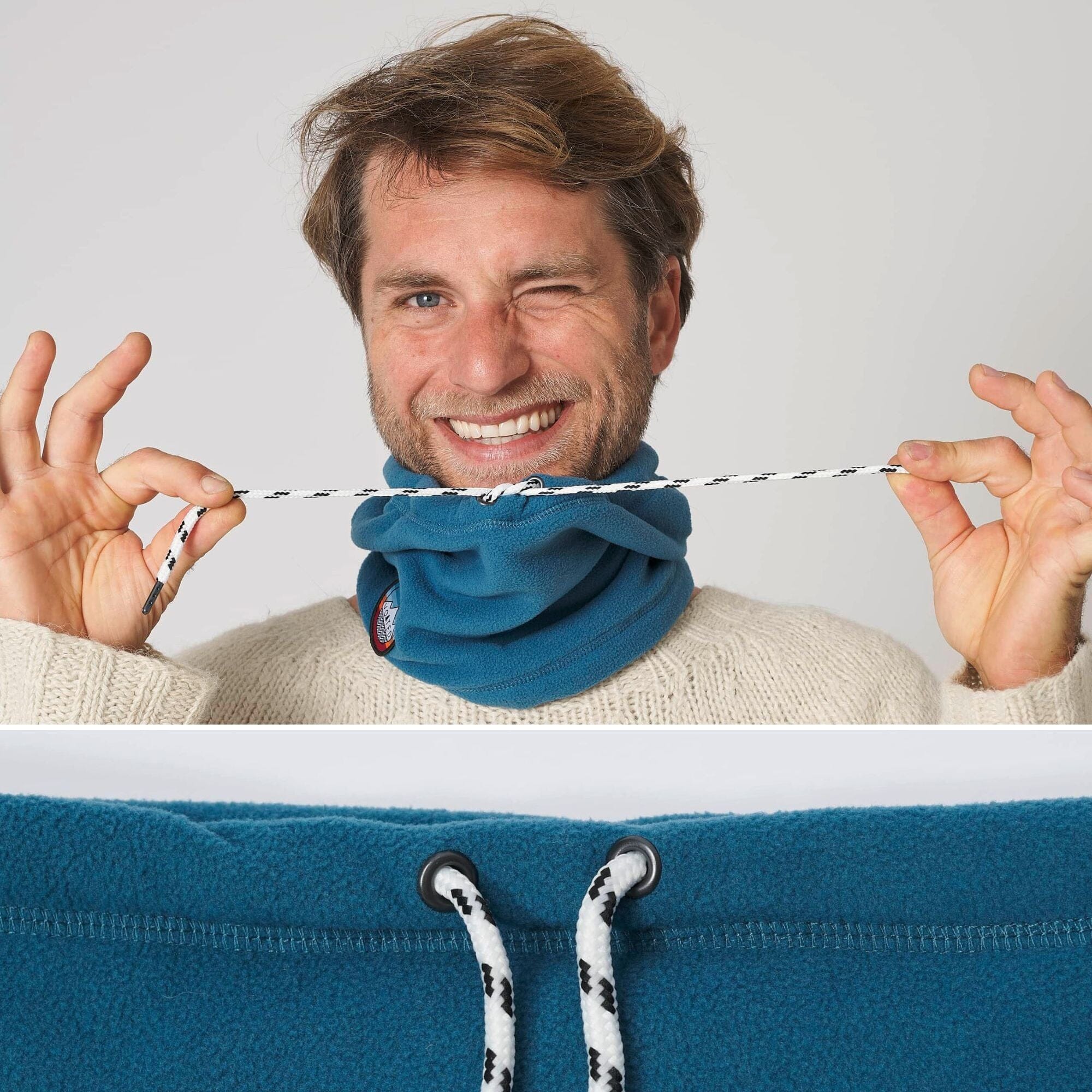 VOITED Snood - Blue Steel | Warm & Adjustable Neck Protection