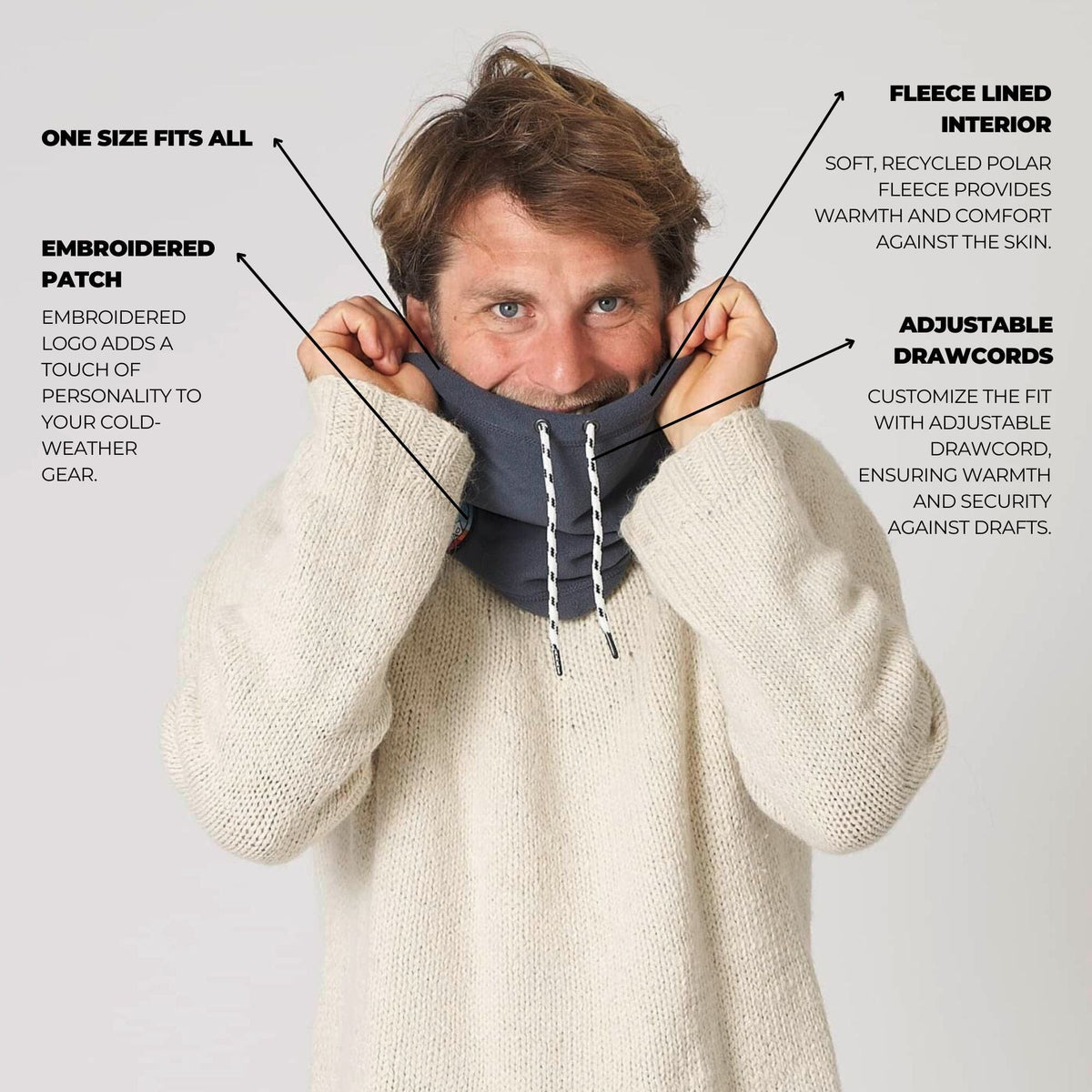 VOITED Snood - Charcoal