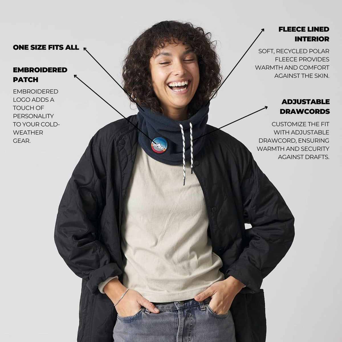 VOITED Snood - Deep Navy