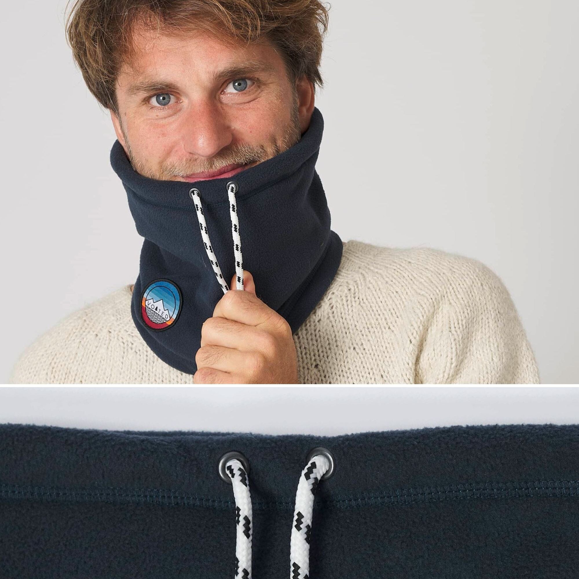 VOITED Snood - Deep Navy | Warm & Adjustable Neck Protection