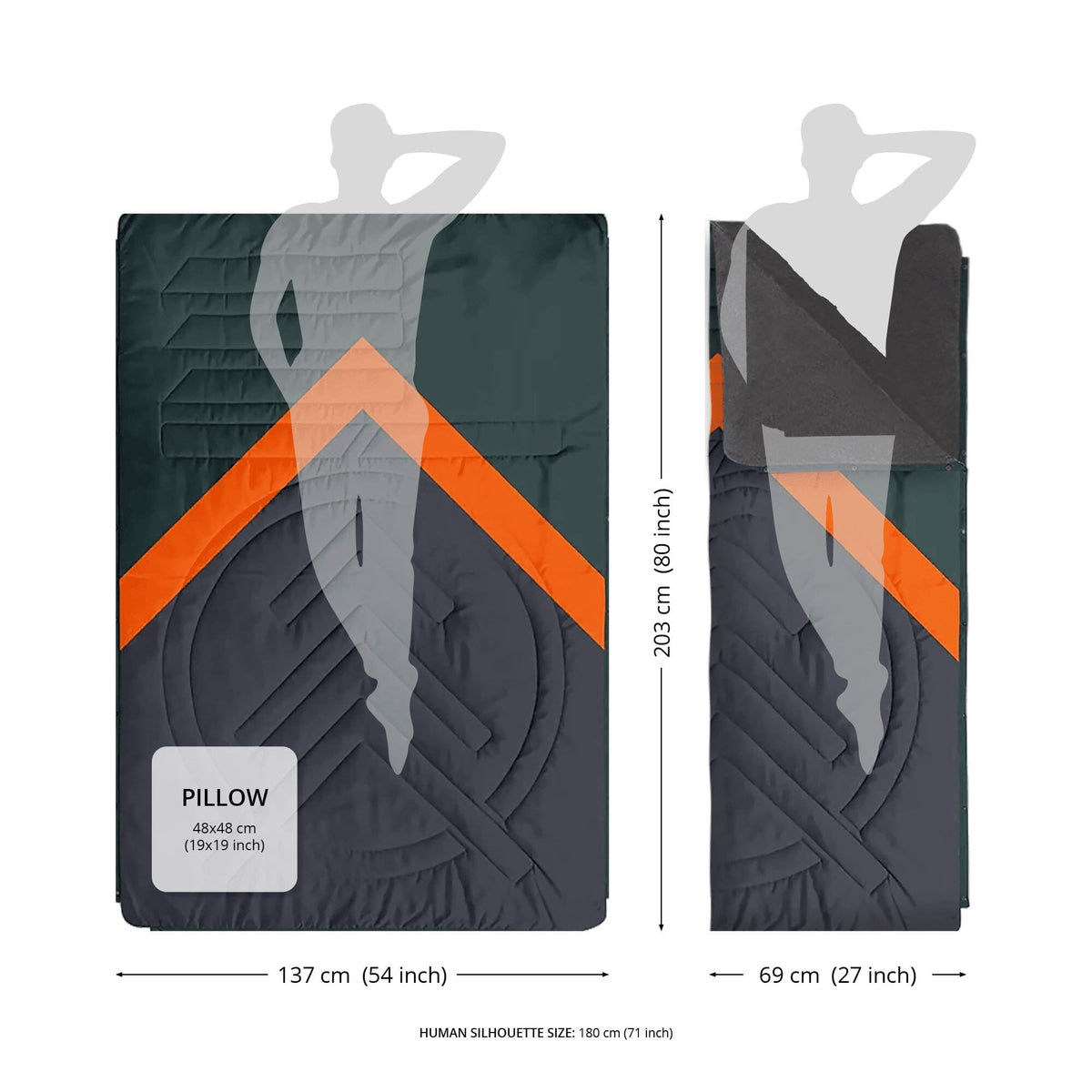 VOITED Fleece Outdoor Camping Blanket - Cheeckers