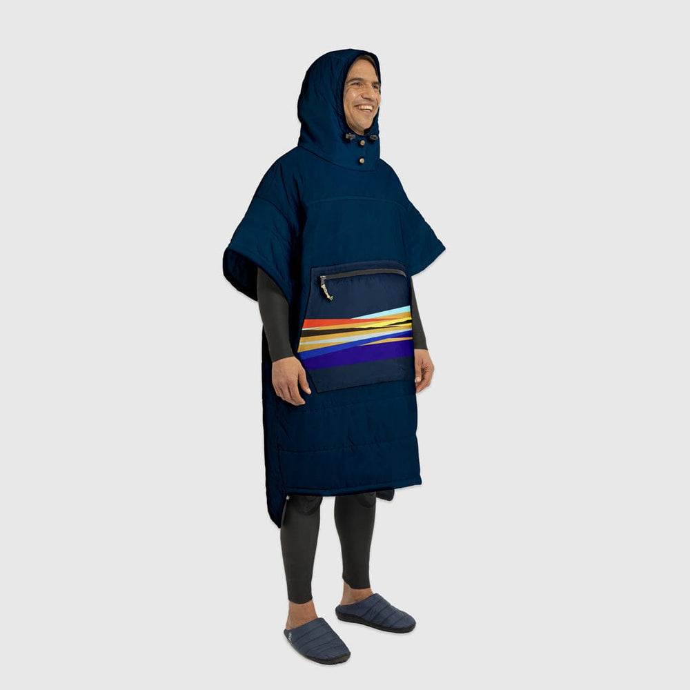 VOITED Surf Inspired Hooded Poncho with a TowelLike Inside Ocean