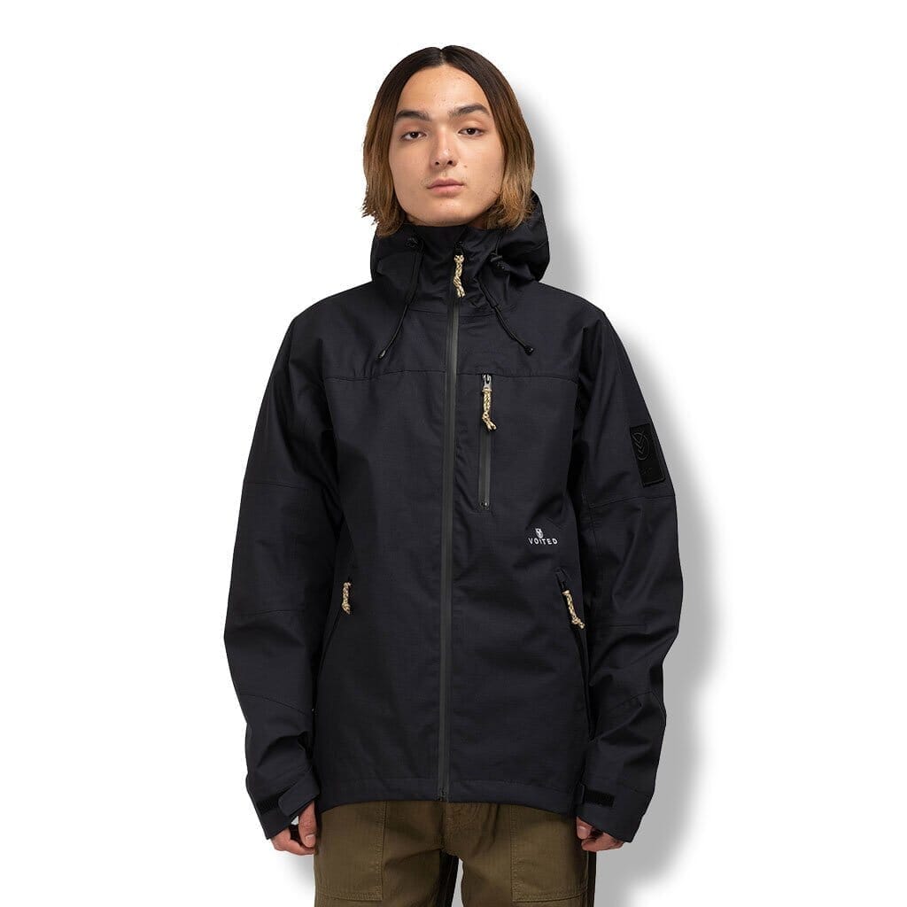 VOITED Alpha Hooded Waterproof Jacket - Dark Navy