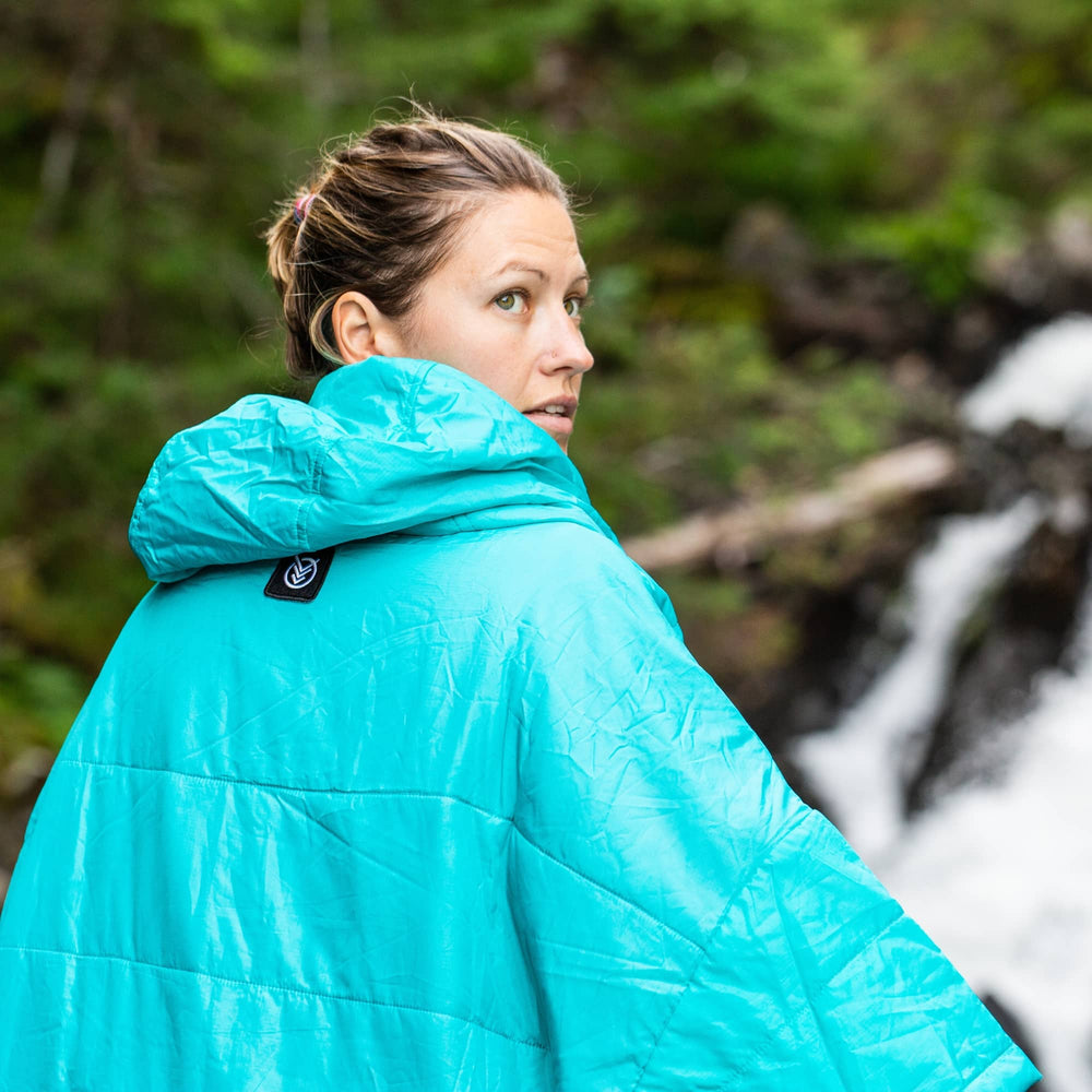 VOITED Surf Inspired Hooded Poncho with a TowelLike Inside Peyto