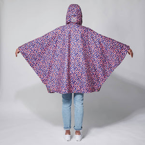 VOITED Rain Poncho - Water-Resistant & Packable - Confetti