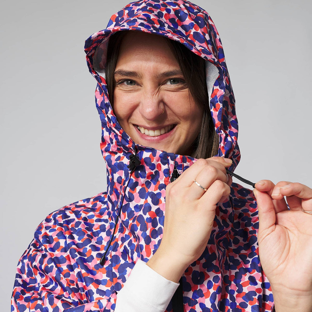 VOITED Rain Poncho - Water-Resistant & Packable - Confetti