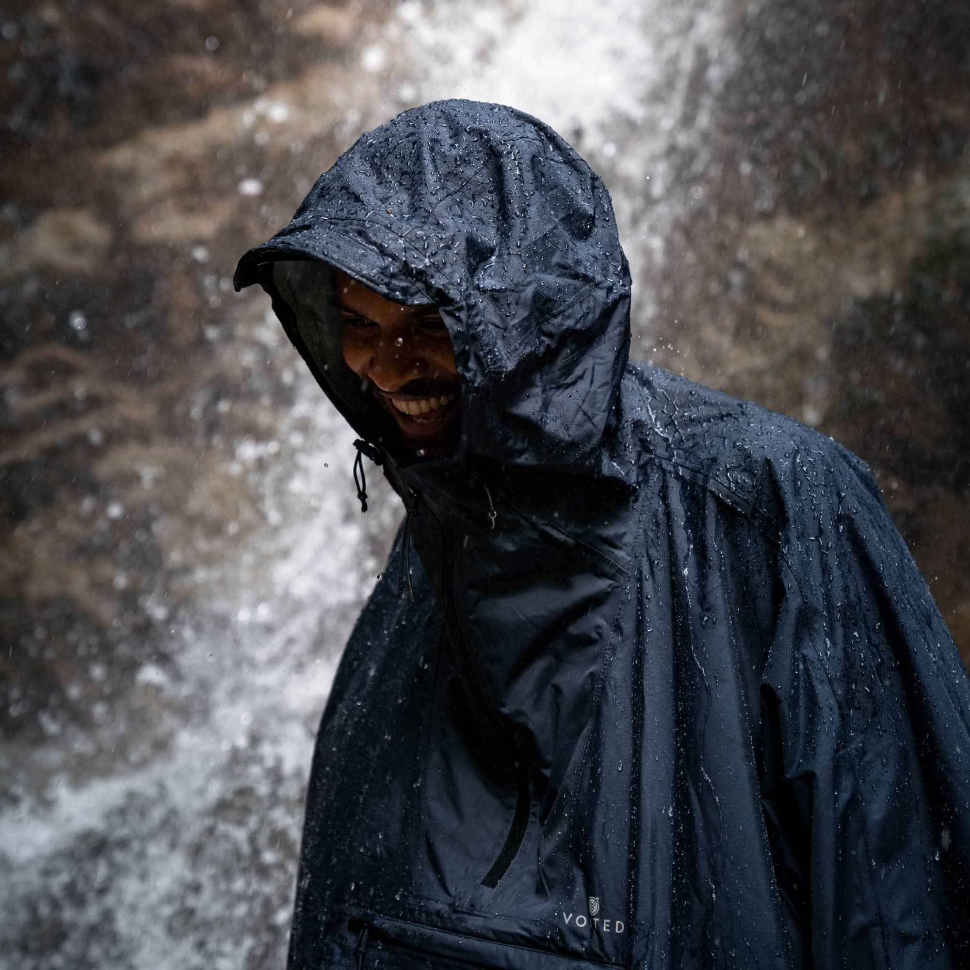 Rain poncho that folds into 2024 a pouch