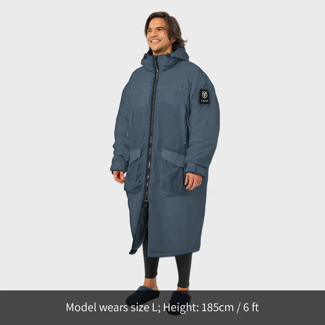 Voited Robe VOITED Stay Dry and Warm Outdoors with Changing Robes - Marsh Grey ...