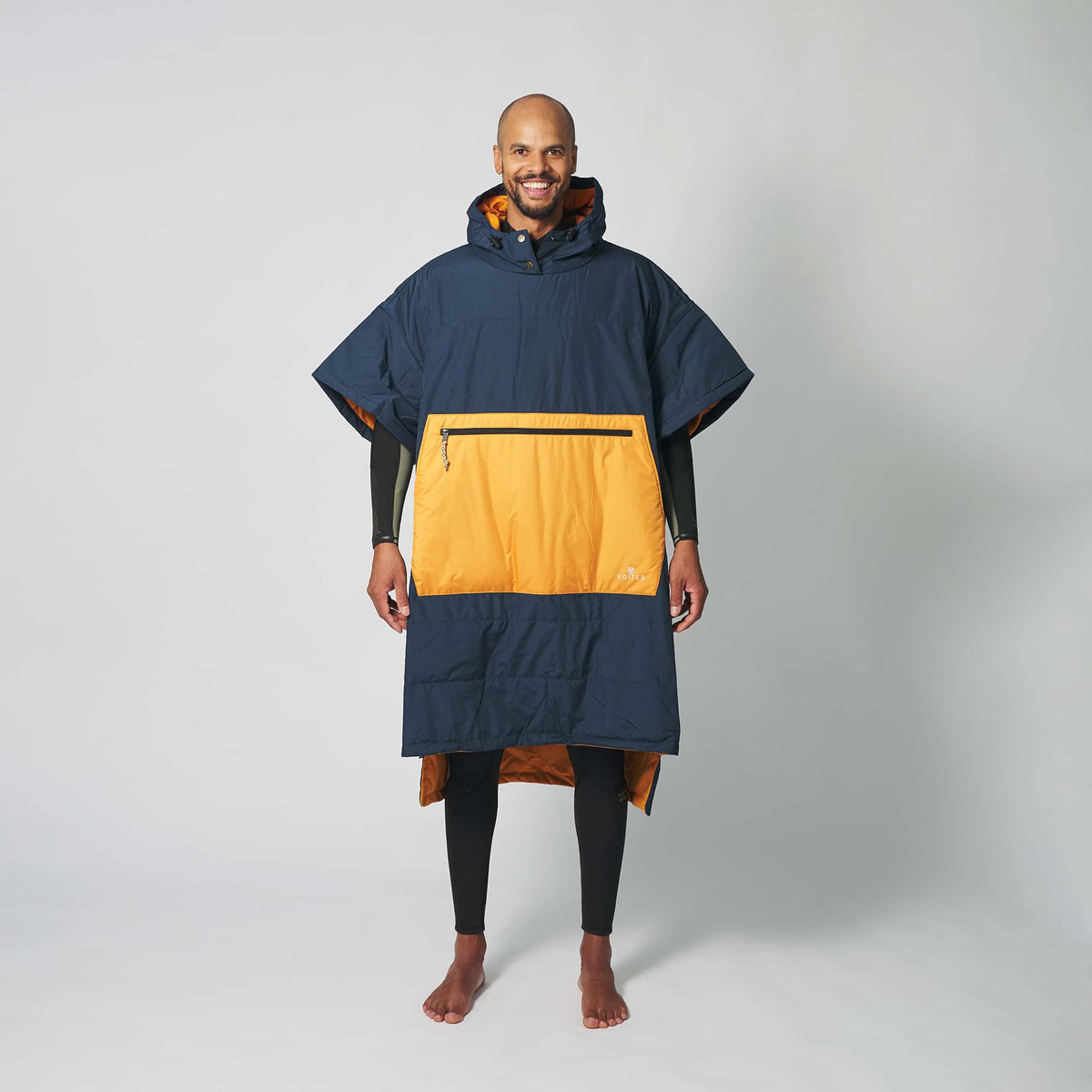 camping poncho VOITED 2nd Edition Outdoor Poncho for Surfing, Camping, Vanlife & Wild Swimming